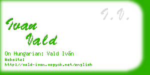 ivan vald business card